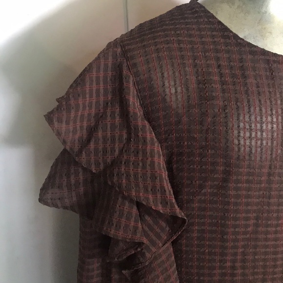 “CANELLE PARIS” Vintage Ruffled Blouse. - Picture 3 of 11